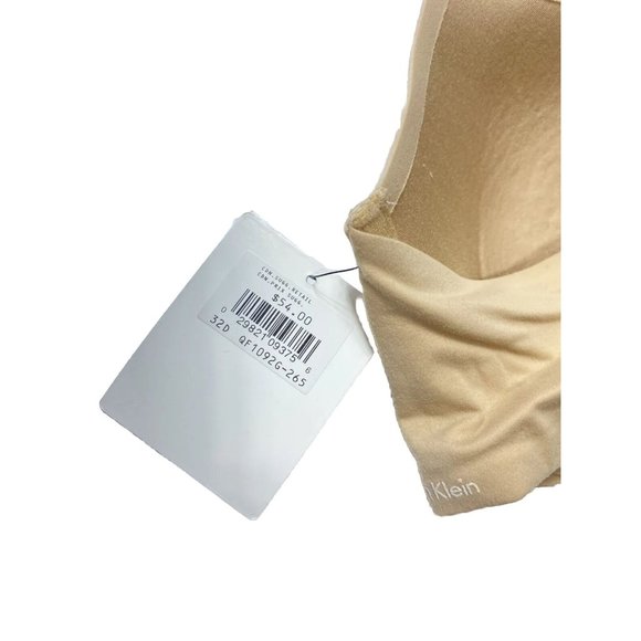 Calvin Klein Bra 32D Brand New Nude Tan Bra Perfectly Fit Racer Back Bra 32 D - Picture 2 of 7